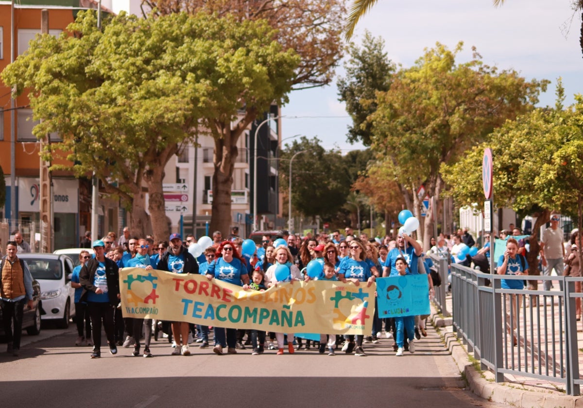 Cabecera de la marcha.