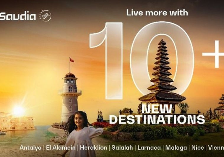 Saudia Airlines incluye a Málaga en sus nuevos destinos para el verano