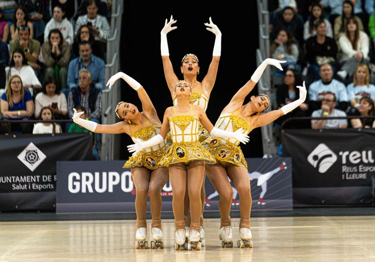 Un novedoso cuarteto malagueño se abre paso en la élite internacional del patinaje