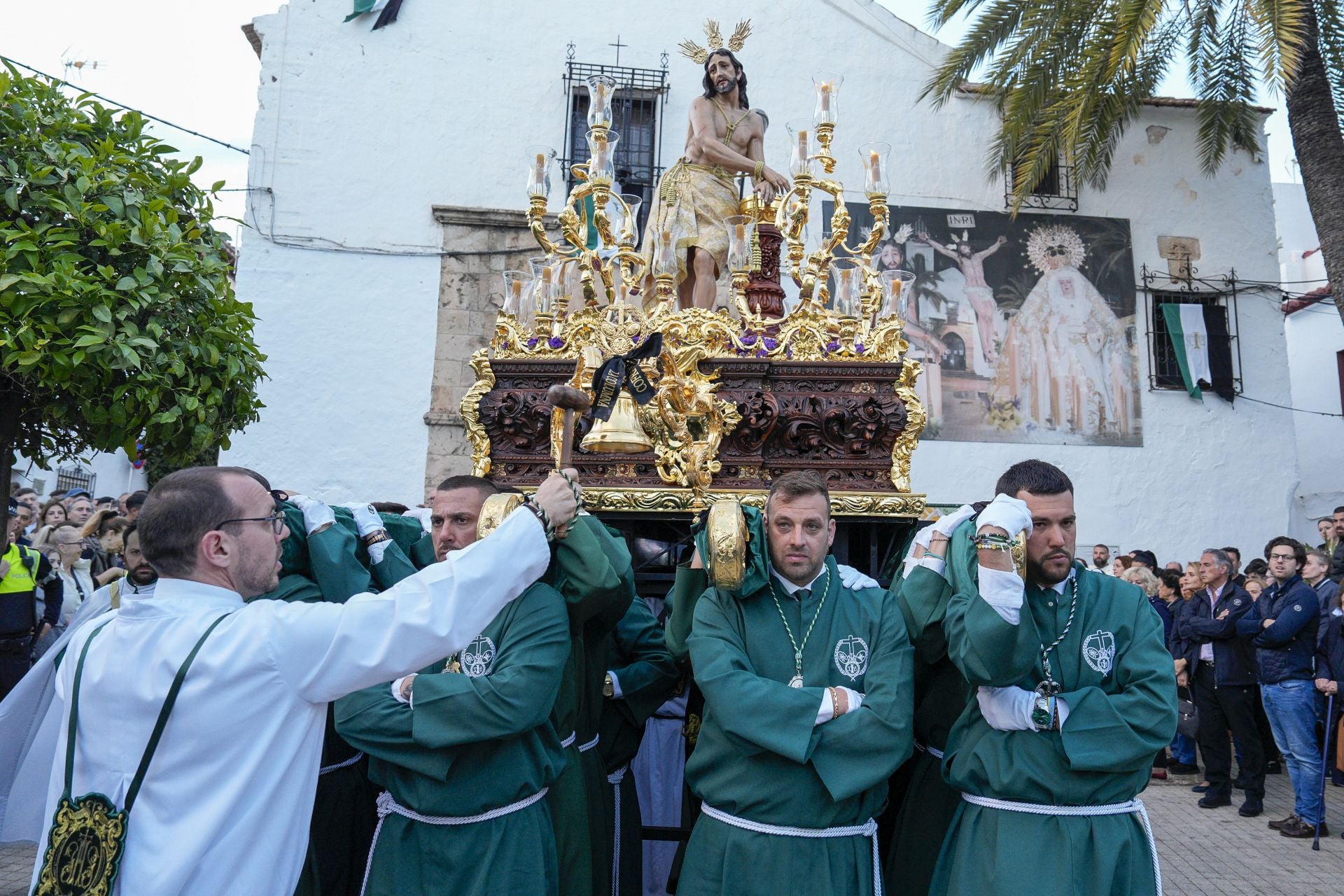 La procesión de La Columna de Marbella, en imágenes