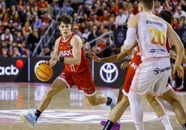 Mario Saint-Supery, en un partido con el Manresa.