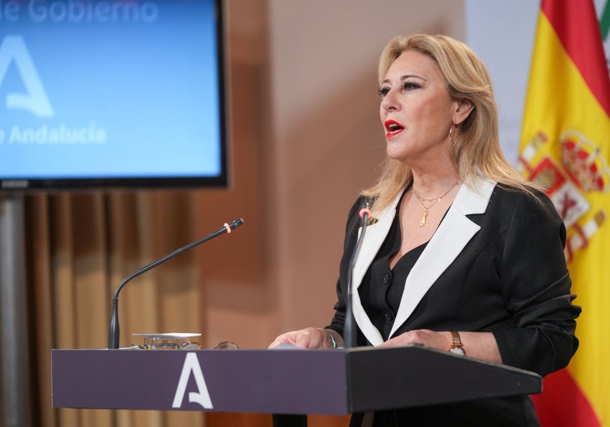 Carolina España, portavoz del Gobierno andaluz.