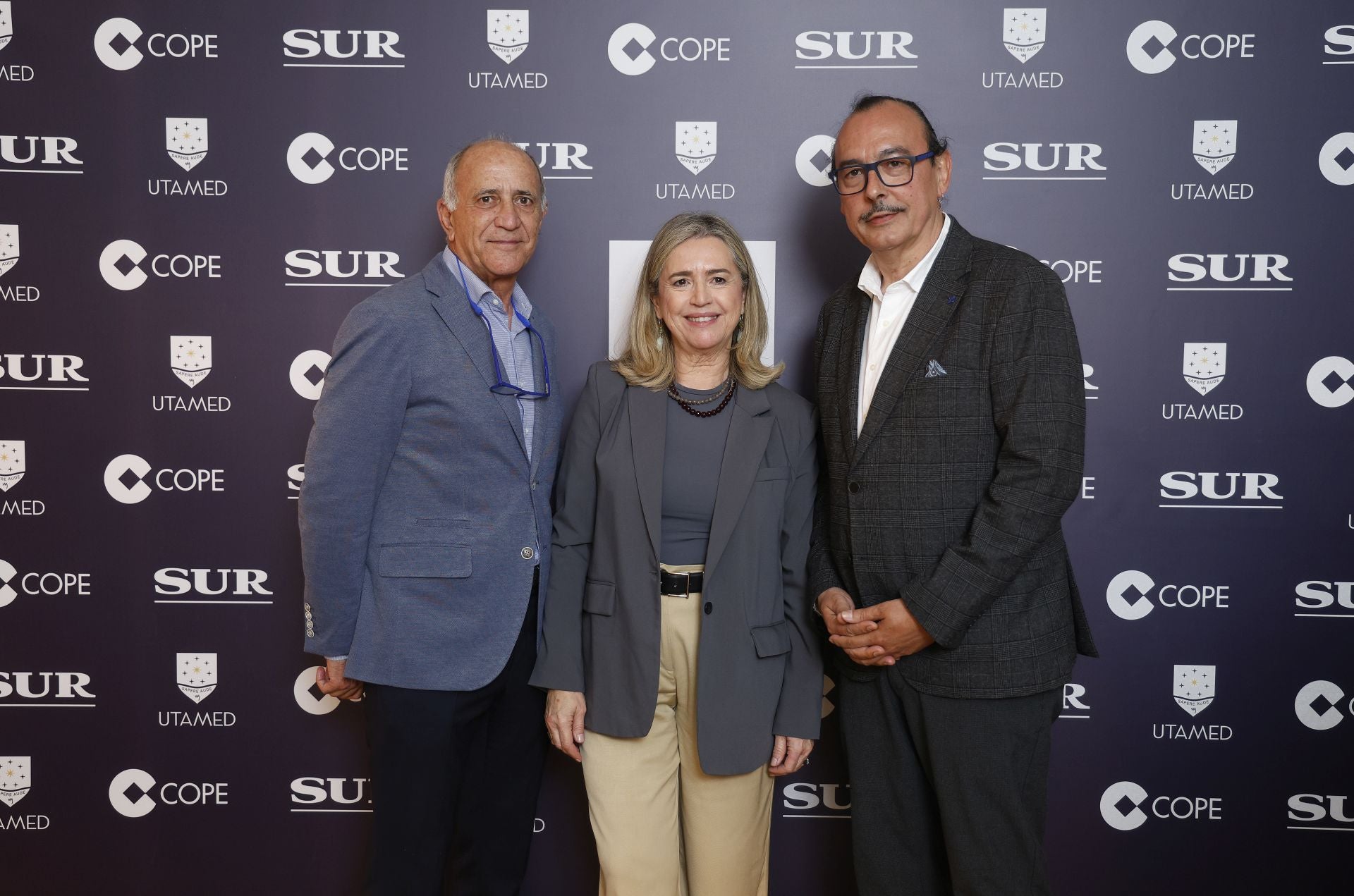 José Nogales, Encarnita Peláez y José Miguel Aguilar. 