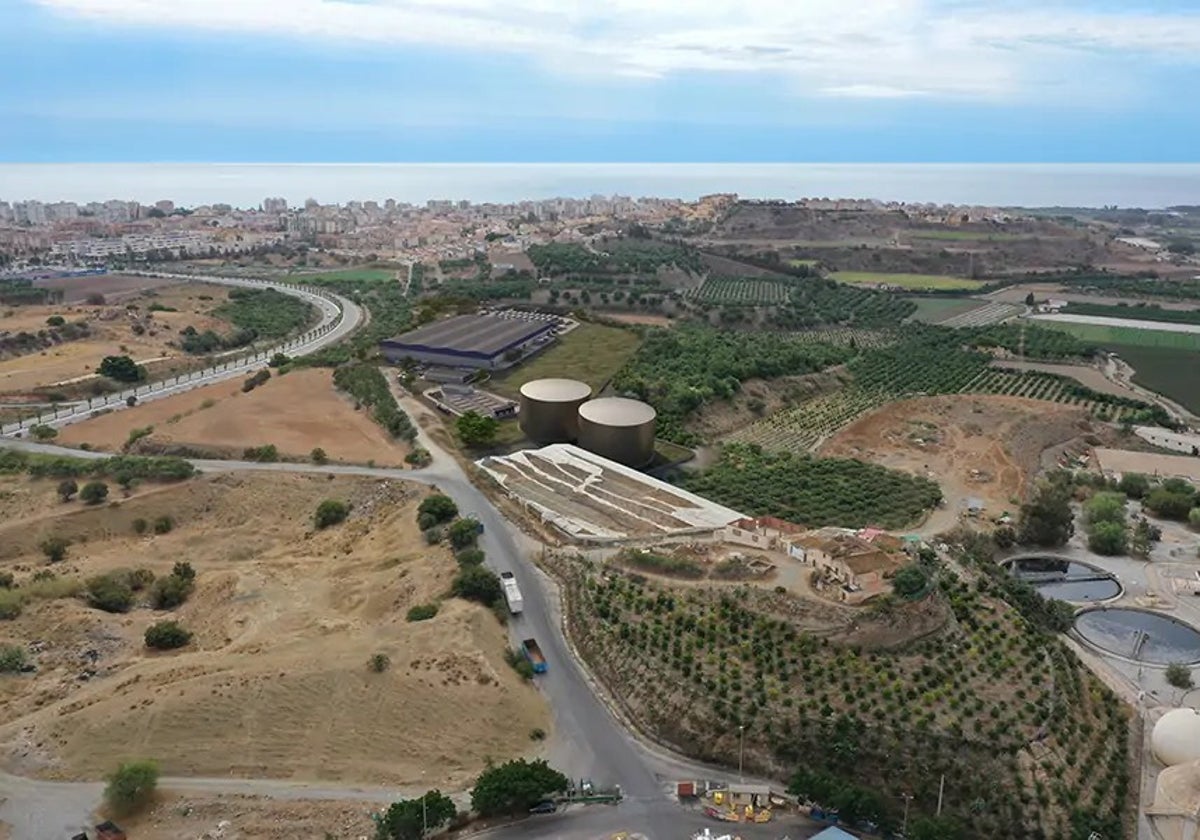 Imagen virtual de cómo quedaría la planta desaladora proyectada por Magtel en Vélez-Málaga.
