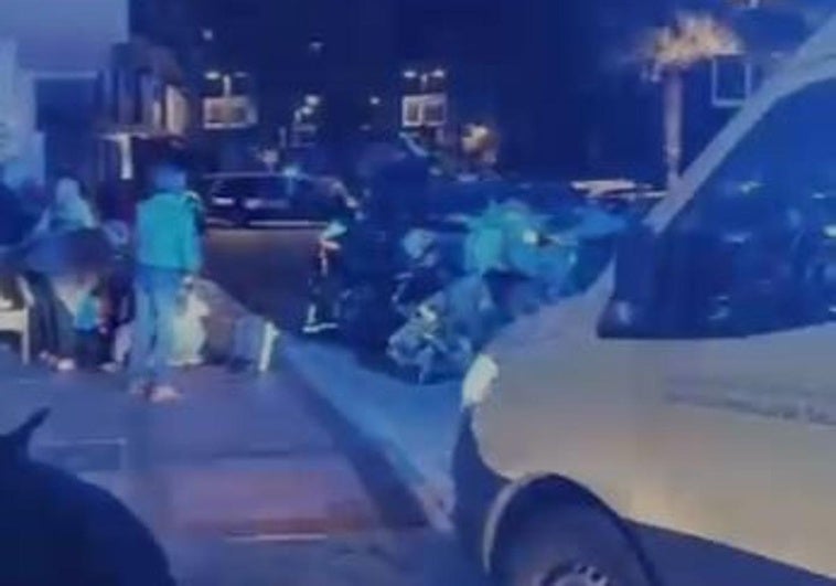 Imagen del accidente registrado en Fuengirola.