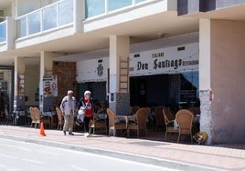 Imagen de la terraza afectada por el accidente registrado el Jueves Santo en Fuengirola.