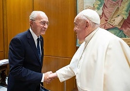 De la Torre en la audiencia con el Papa el pasado enero.
