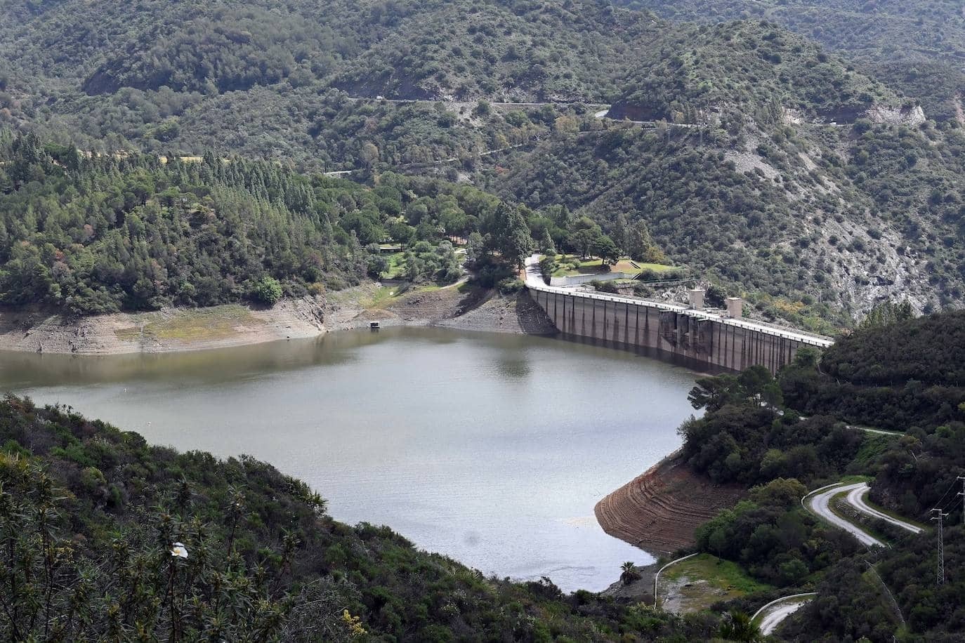 Estado de los embalses de Málaga el jueves, 24 de abril de 2025