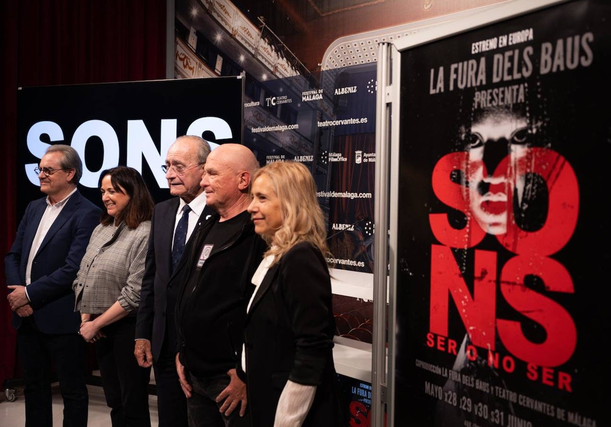 Juan Antonio Vigar, Mariana Pineda, Paco de la Torre, Carlus Padrissa y Carla Juliana, en la presentación.
