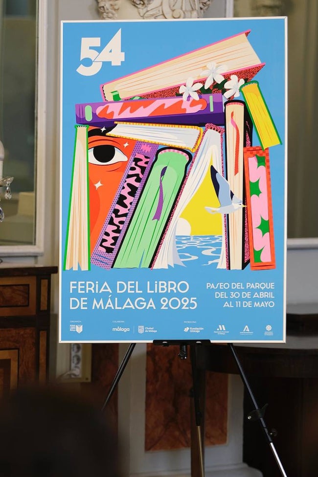 Cartel de la próxima Feria del Libro de Málaga.
