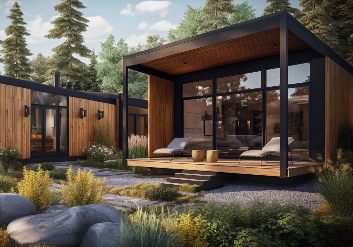 Imagen recreada de una de las futuras cabañas del poryecto 'Transcende'.