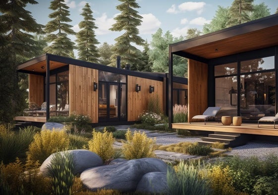 Imagen recreada de una de las futuras cabañas del poryecto 'Transcende'.
