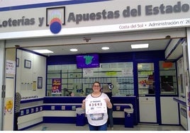 Imagen de la administración donde se ha vendido el segundo premios de la Lotería Nacional de 1 de mayo.