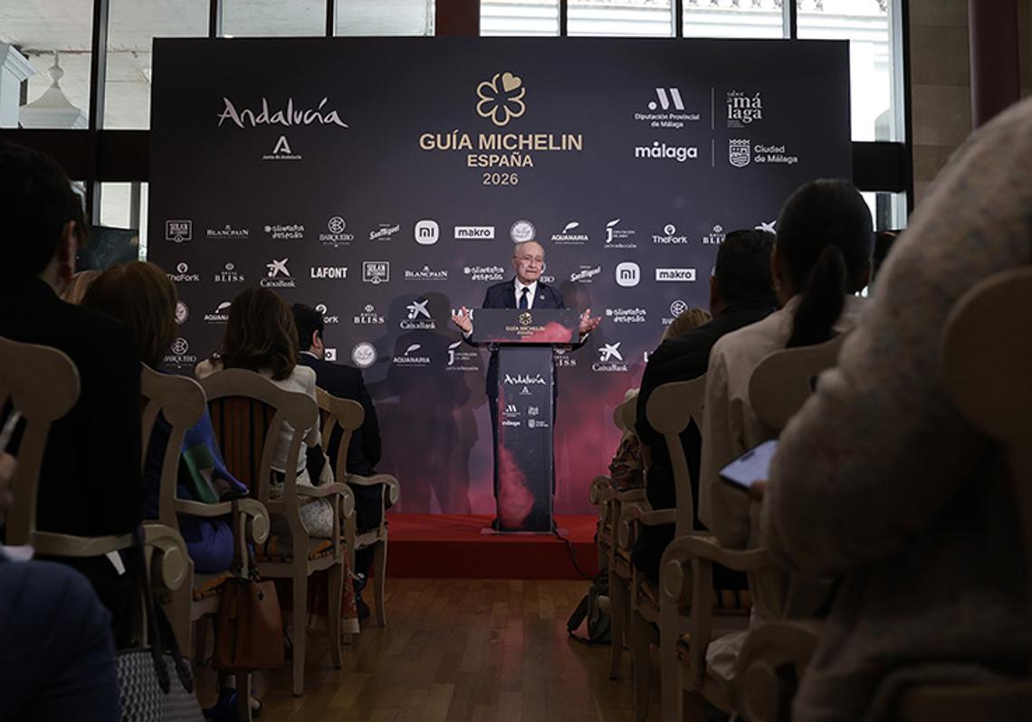 Rueda de prensa en La Cónsula para presentar la gala Michelin en Málaga.