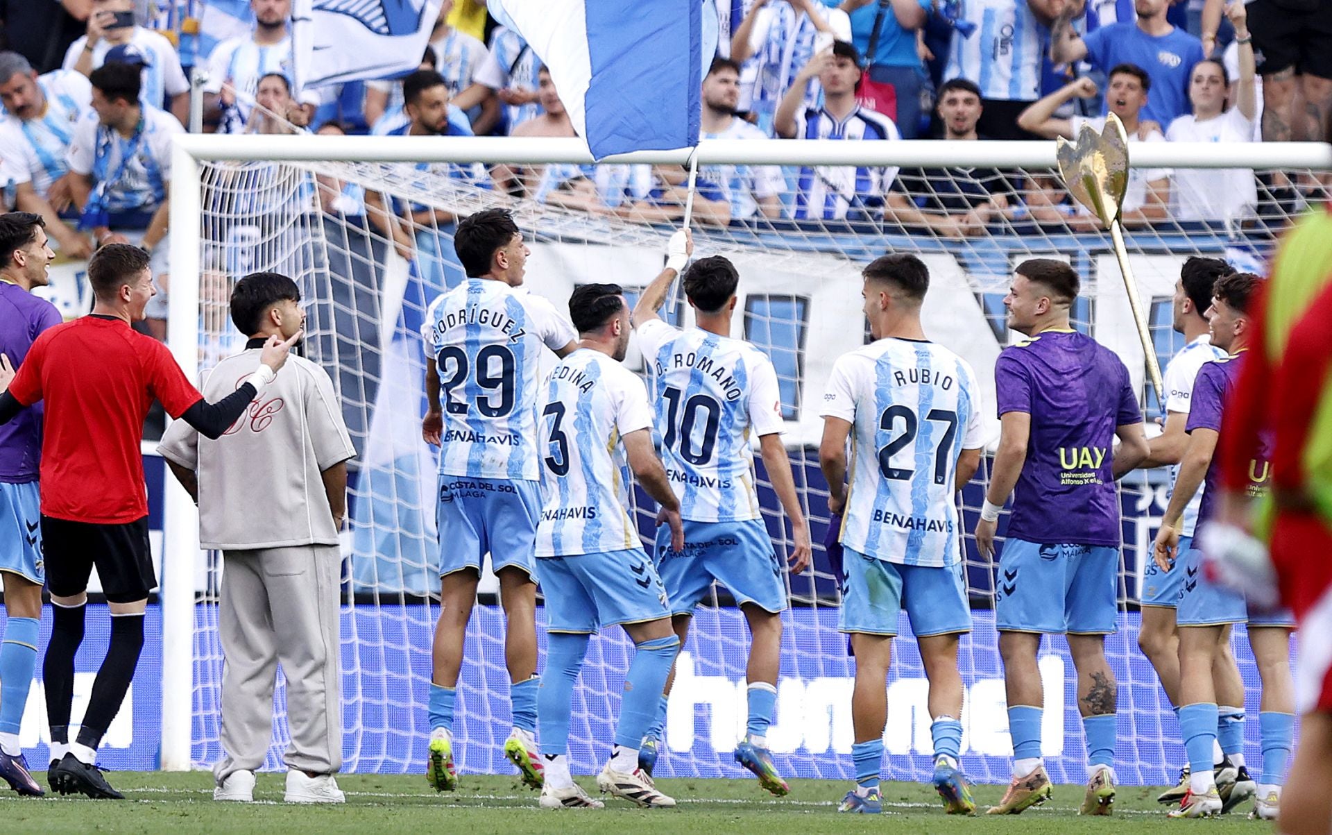 El Málaga-Granada en La Rosaleda, en imágenes