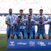 El último once del Málaga, frente al Castellón.