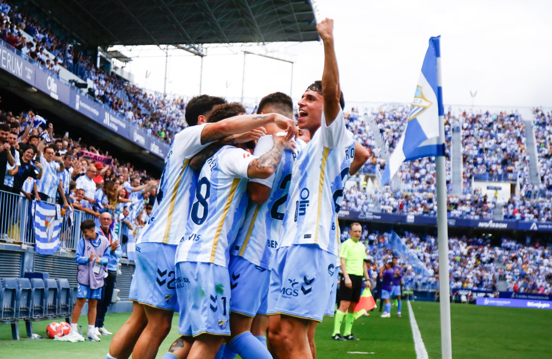 El Málaga-Granada en La Rosaleda, en imágenes