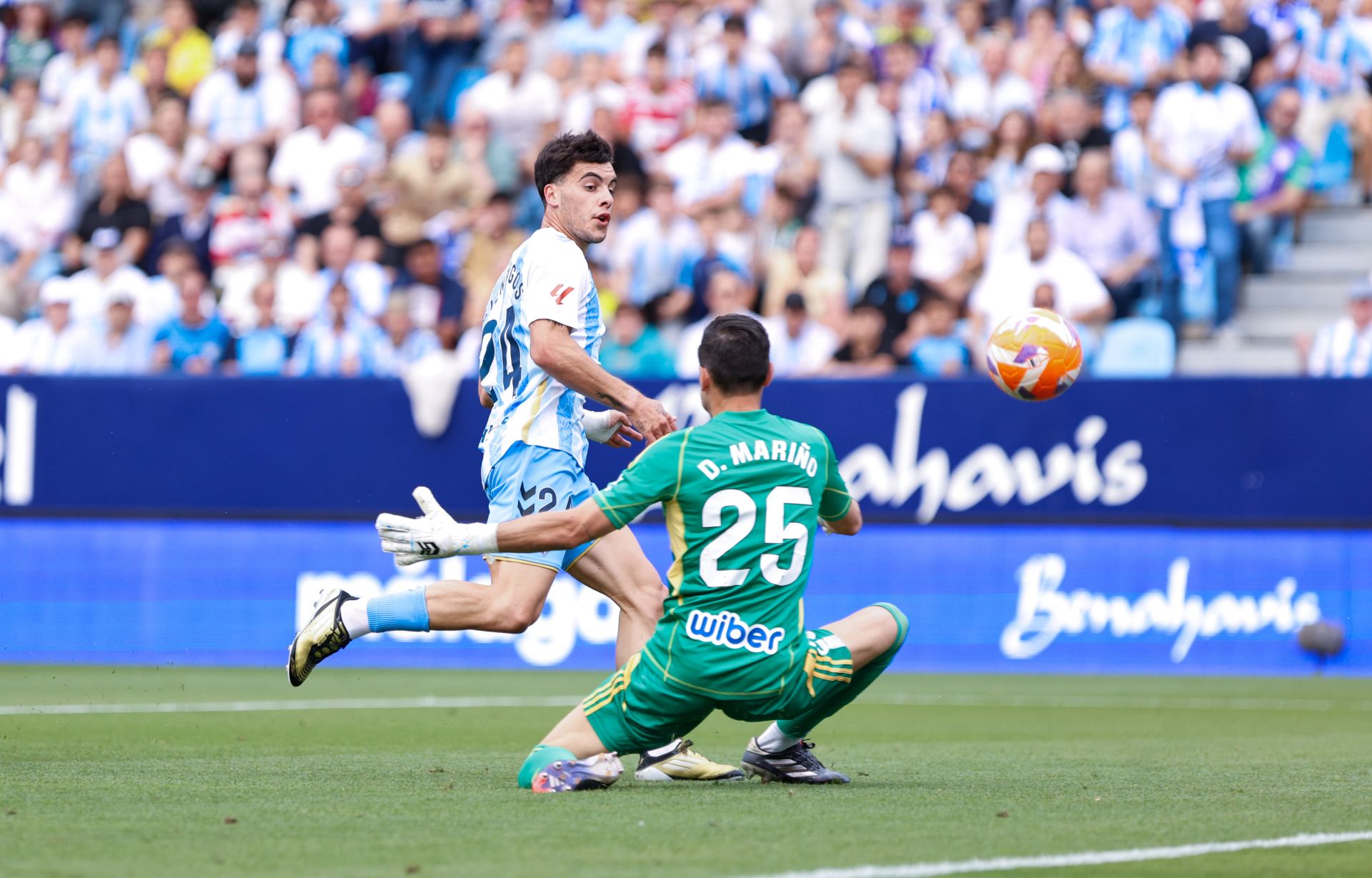 El Málaga-Granada en La Rosaleda, en imágenes