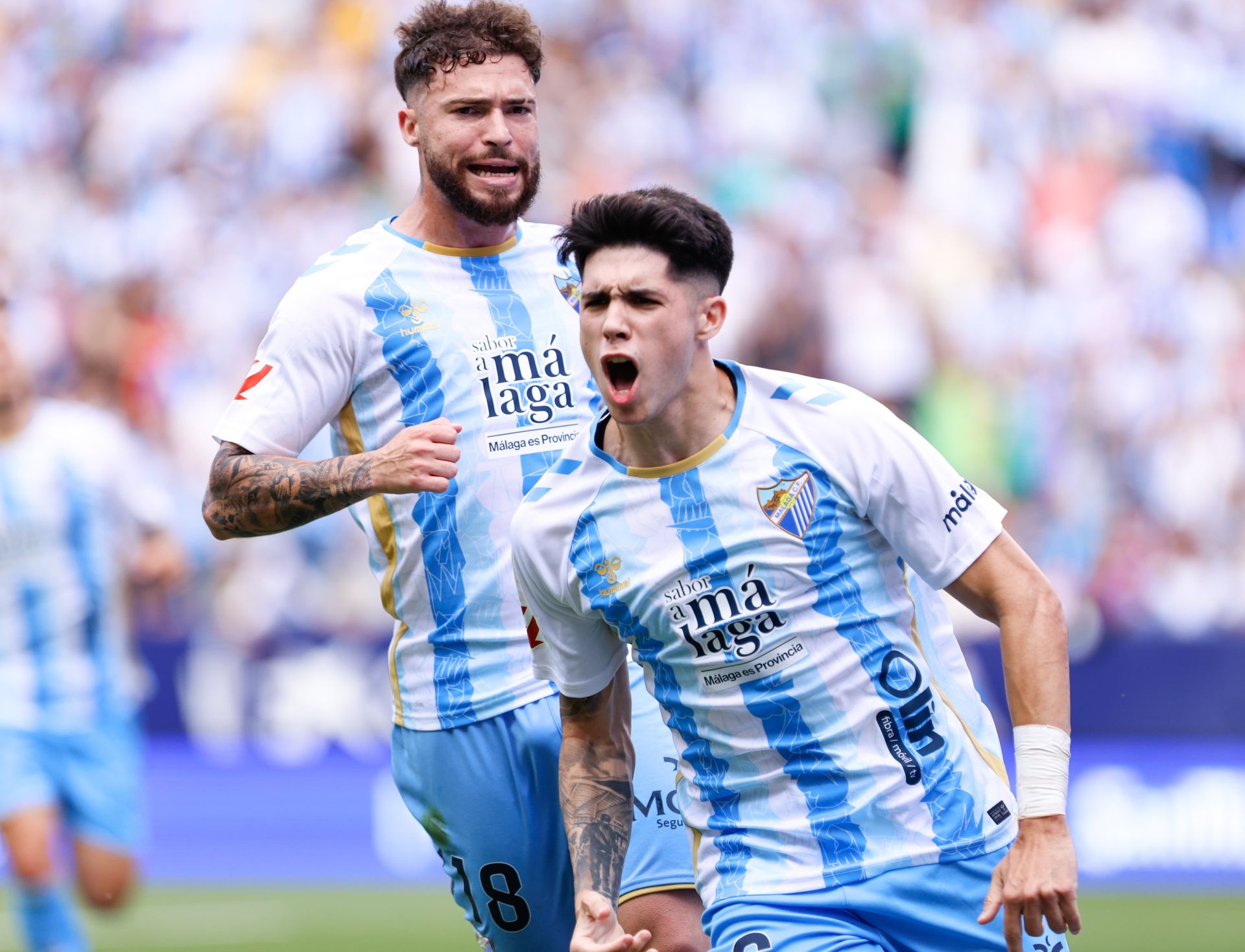 El Málaga-Granada en La Rosaleda, en imágenes