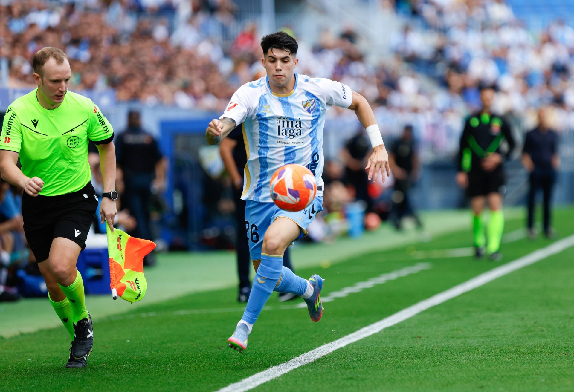 El Málaga-Granada en La Rosaleda, en imágenes