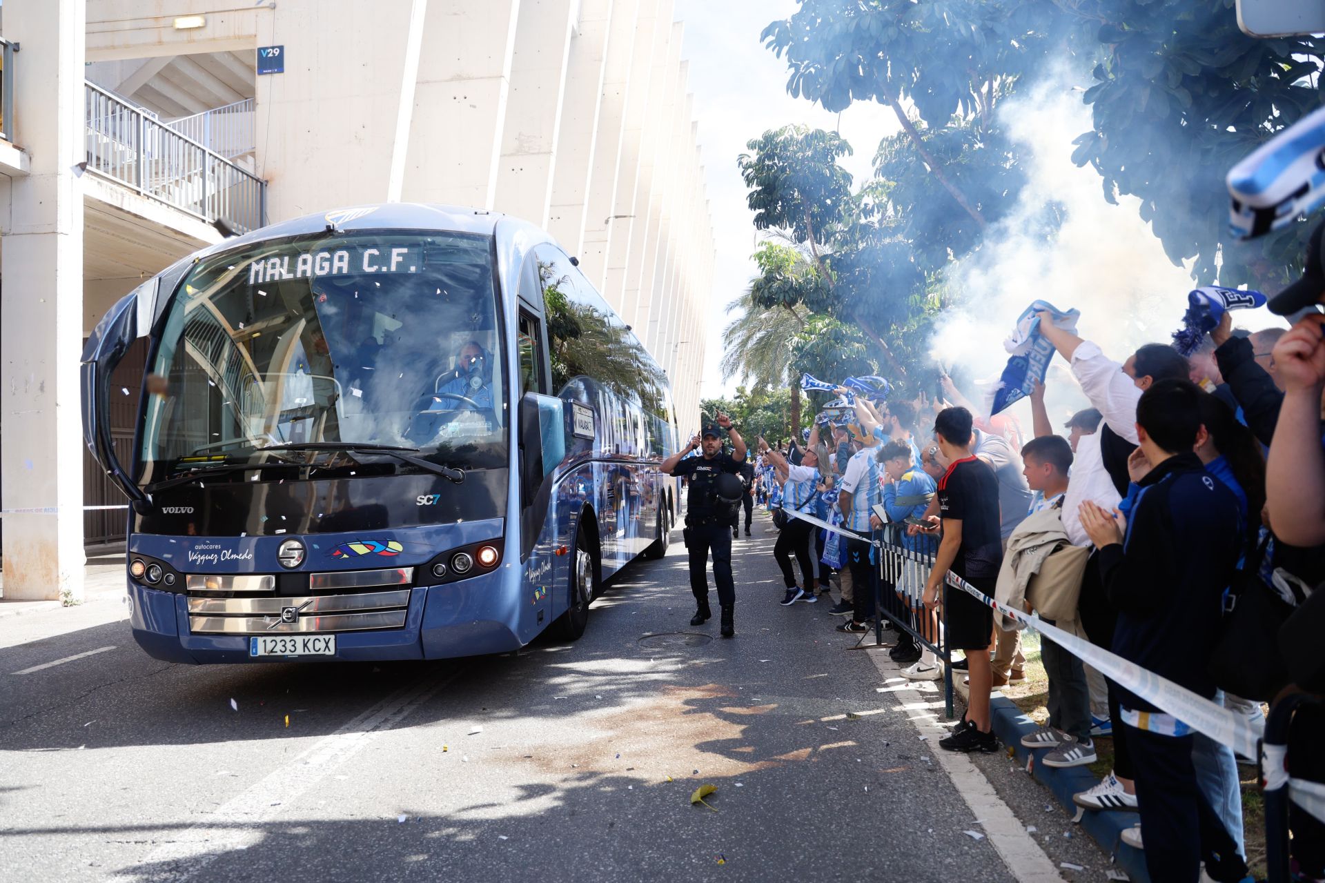 El Málaga-Granada en La Rosaleda, en imágenes