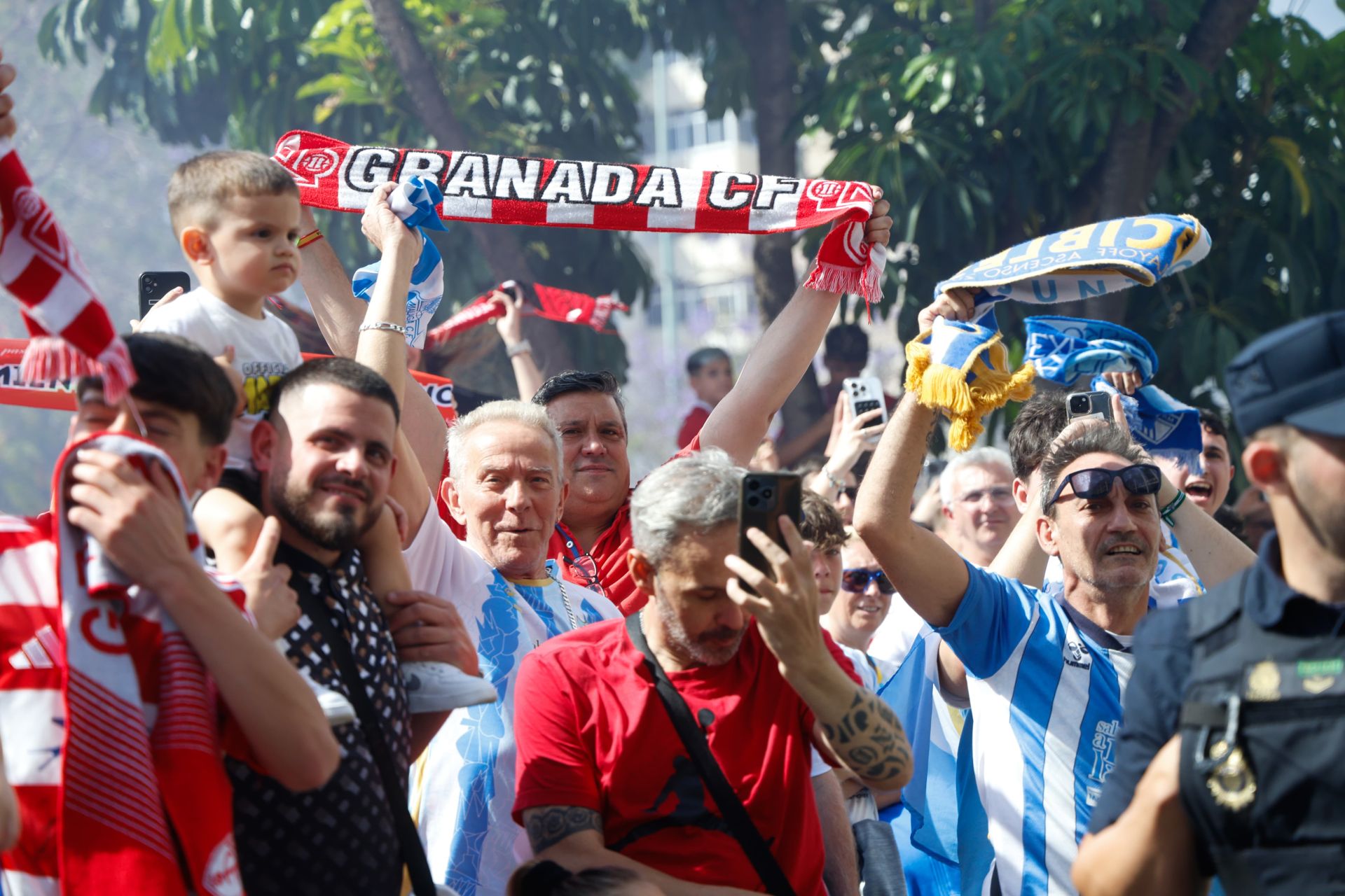 El Málaga-Granada en La Rosaleda, en imágenes