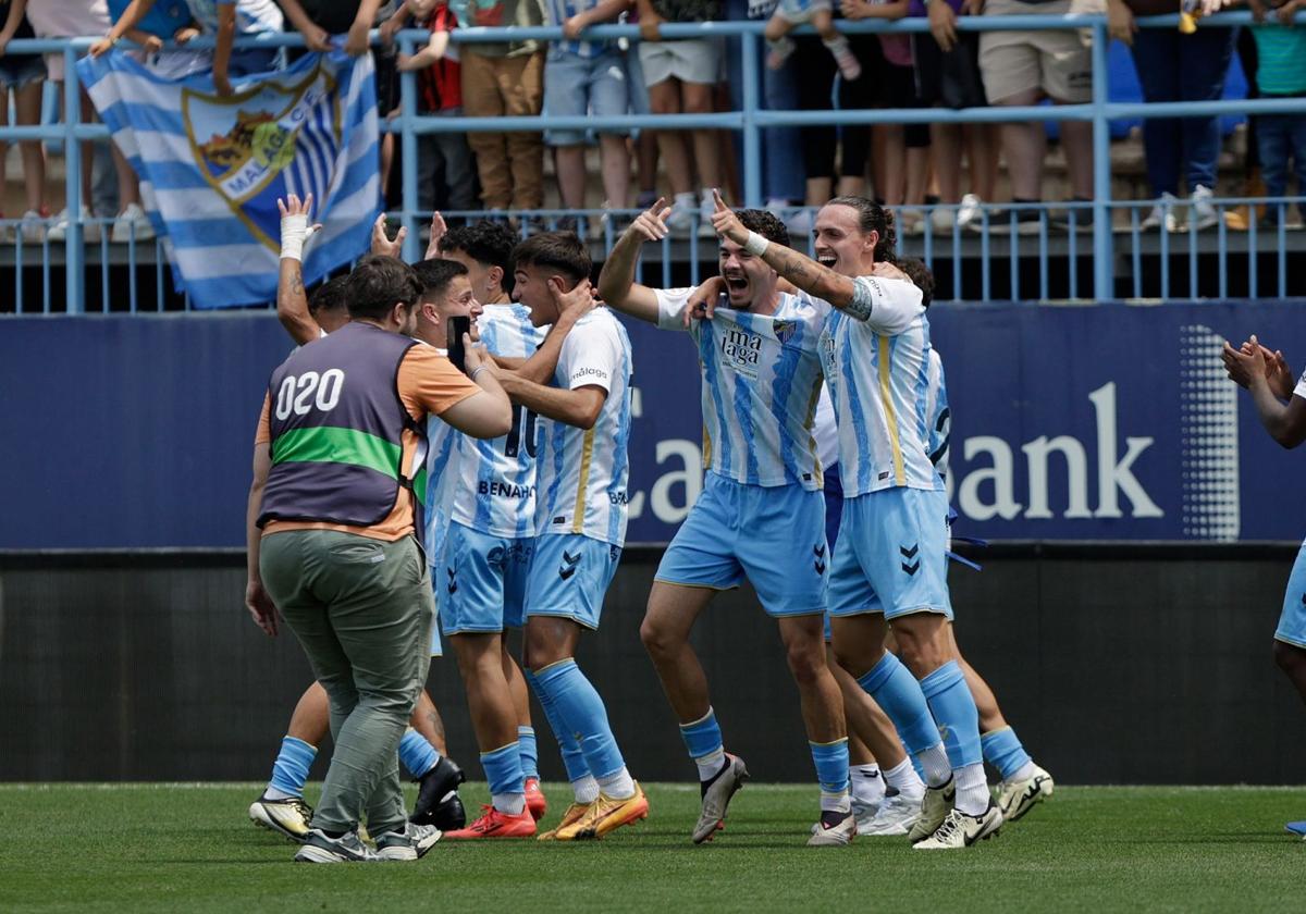 El ascenso del Malagueño en La Rosaleda, en fotos