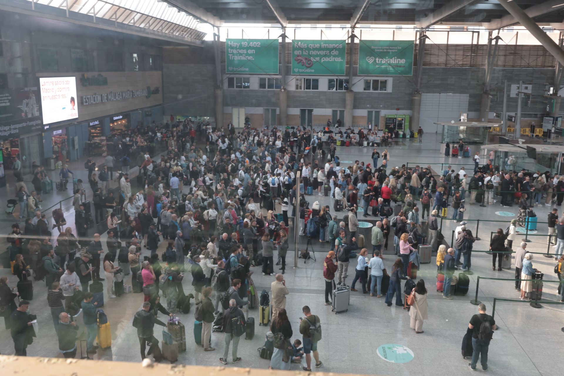 Trenes afectados en Málaga por el robo de cable en la línea de alta velocidad