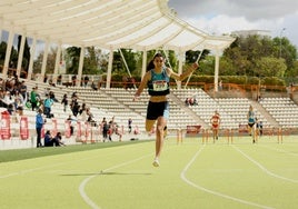 Laura Aguilera en el campeonato de España Univeritaria