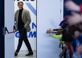 Loren Juarros, que tendrá la misión de planificar la plantilla, en La Rosaleda.