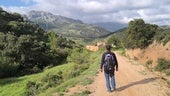 Camino hacia el cortijo donde están las termas de La Tosquilla