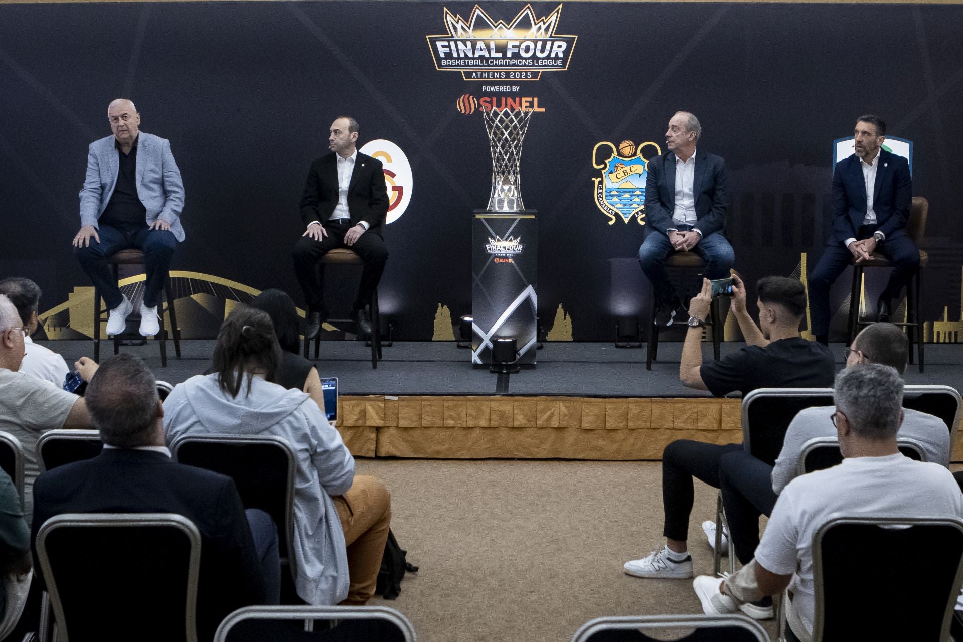 La presentación en Atenas de la Final Four de la BCL, en fotos