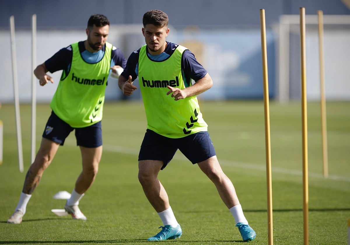 Dani Lorenzo y Juani, novedades en el entrenamiento del Málaga