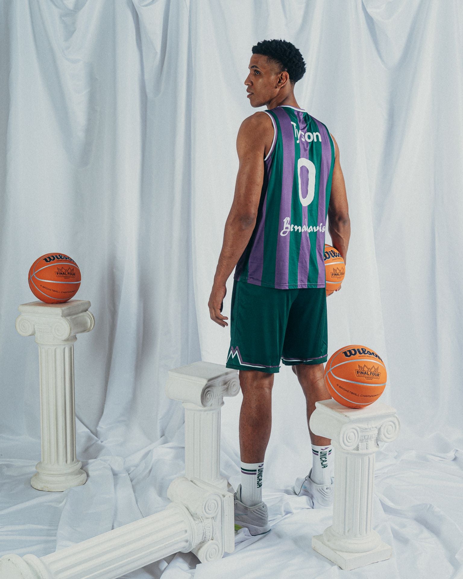 La sesión oficial de fotos del Unicaja para la Final Four de Atenas
