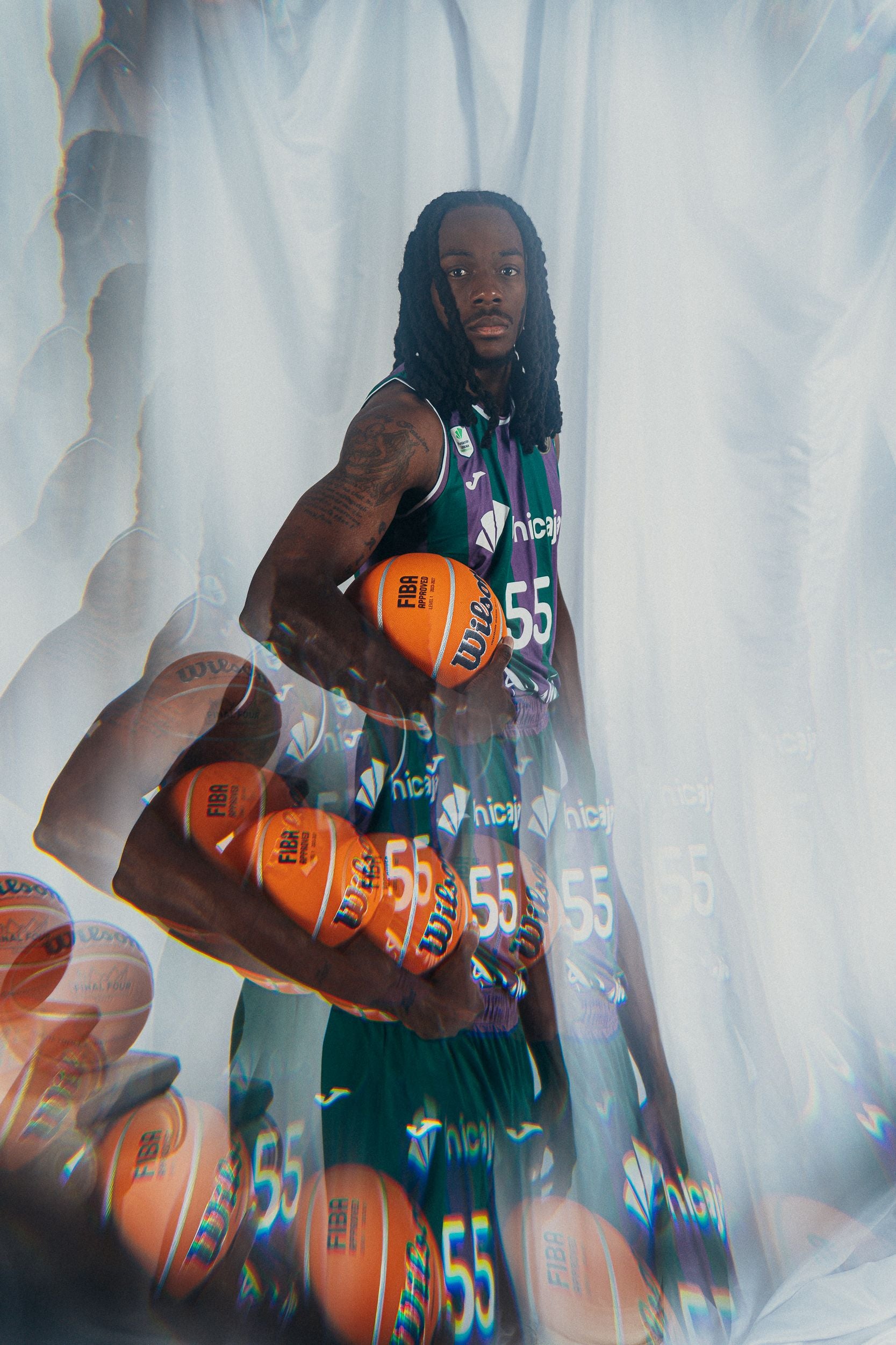 La sesión oficial de fotos del Unicaja para la Final Four de Atenas