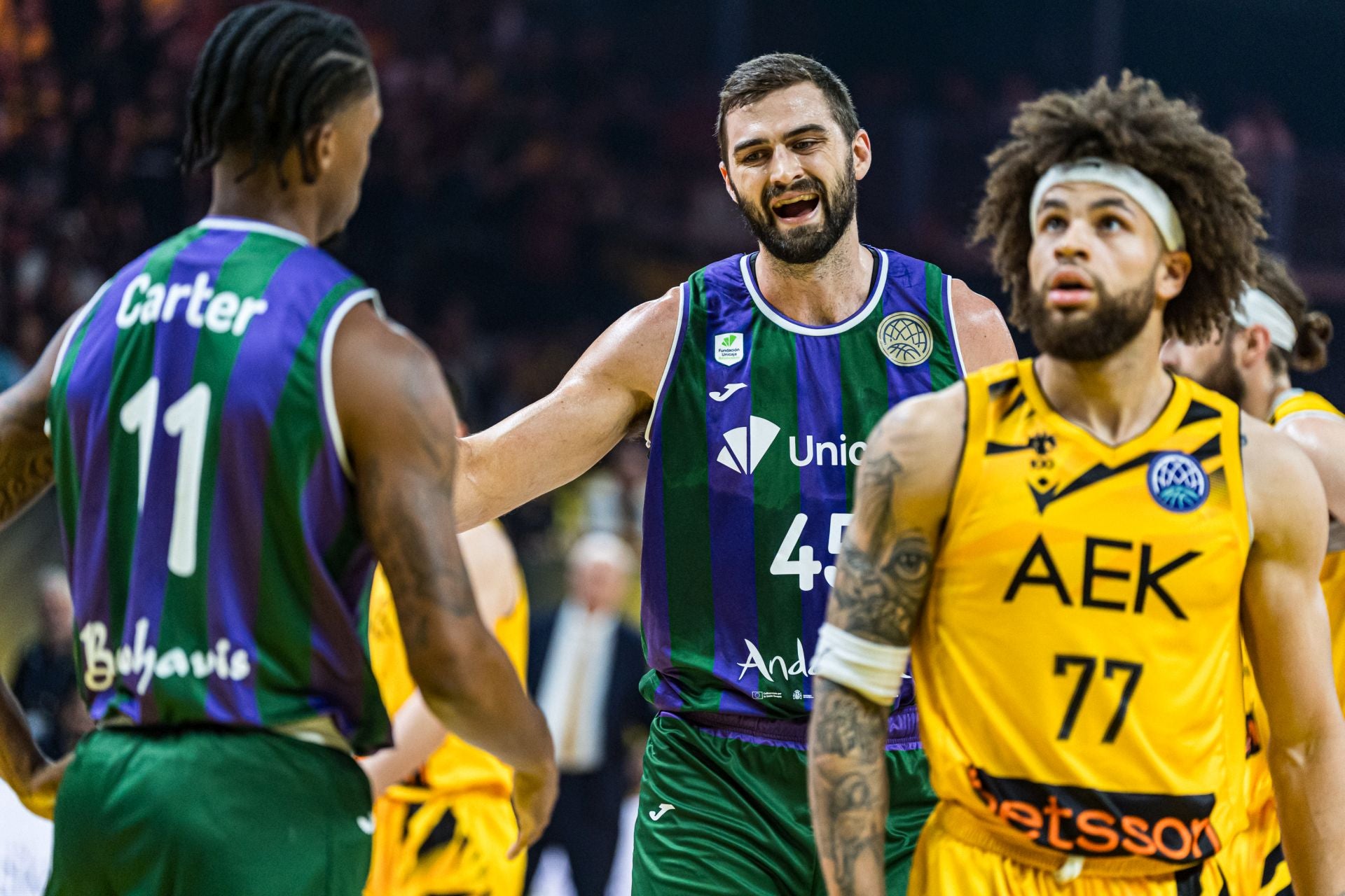 El Unicaja - AEK Atenas, en imágenes