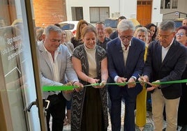 Los alcaldes de Frigiliana y Nerja, en la inauguración de las instalaciones.