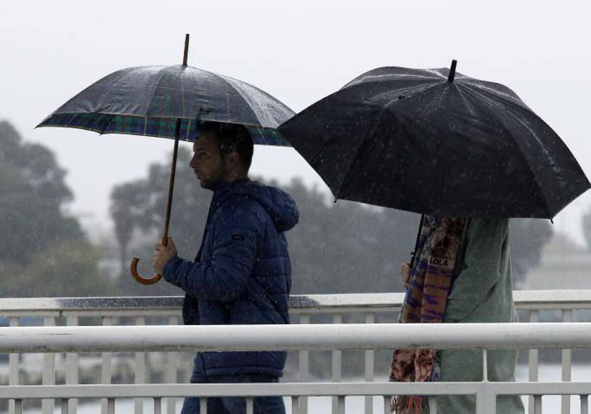 Aemet activa el aviso amarillo en Andalucía por lluvias de hasta 20 litros en una hora