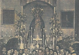La Virgen de la Esperanza en la hoy capilla de San Sebastián, de la Catedral.