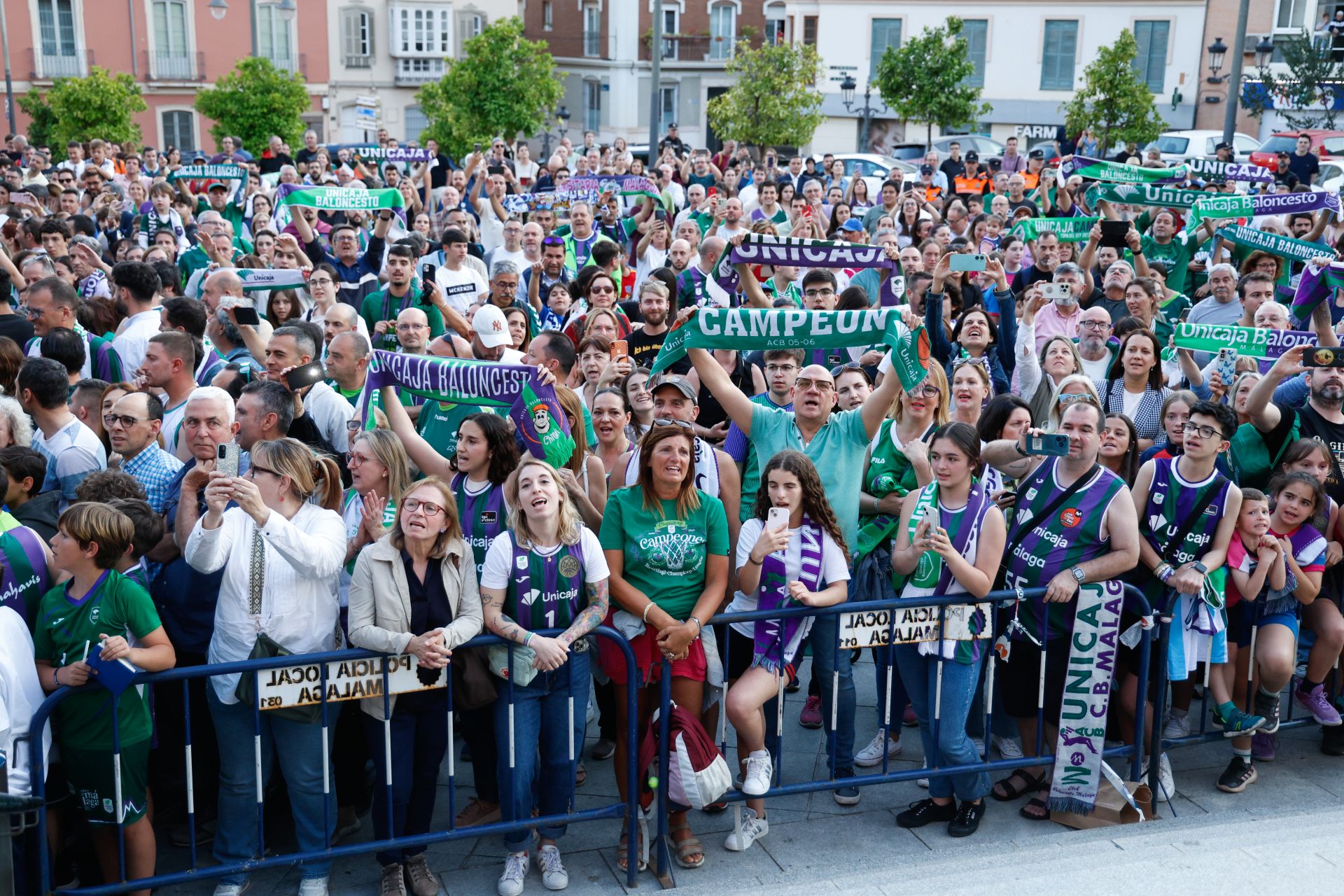 La fiesta de la Champions en Málaga