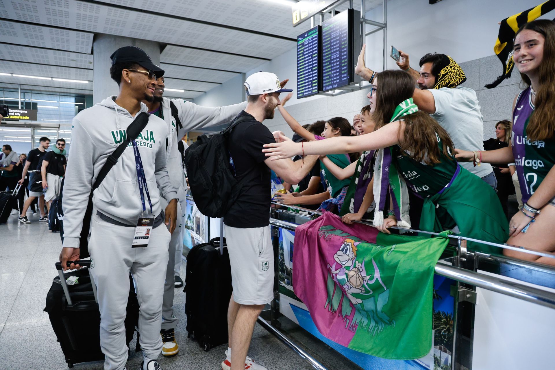 La fiesta de la Champions en Málaga