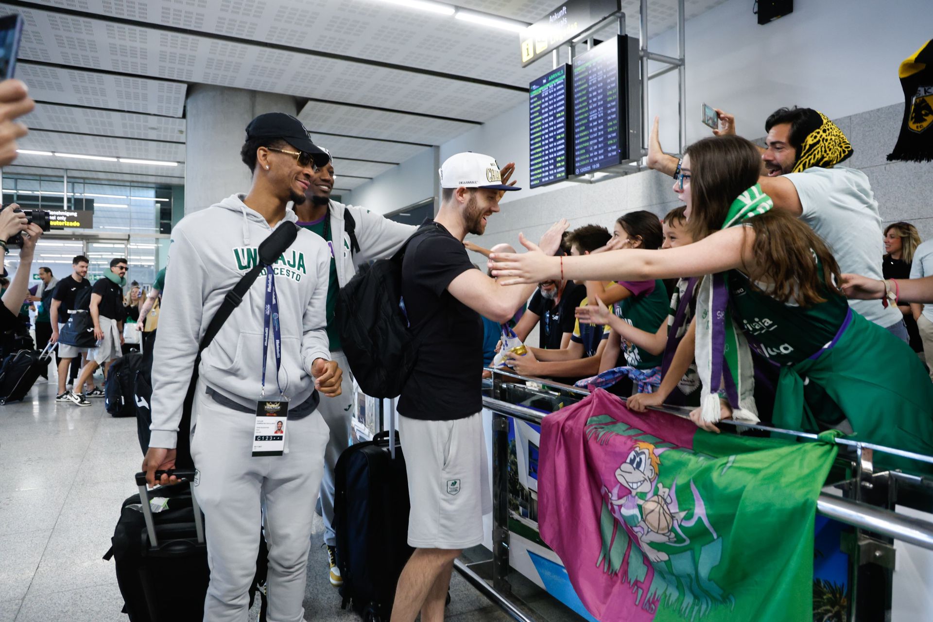 La fiesta de la Champions en Málaga