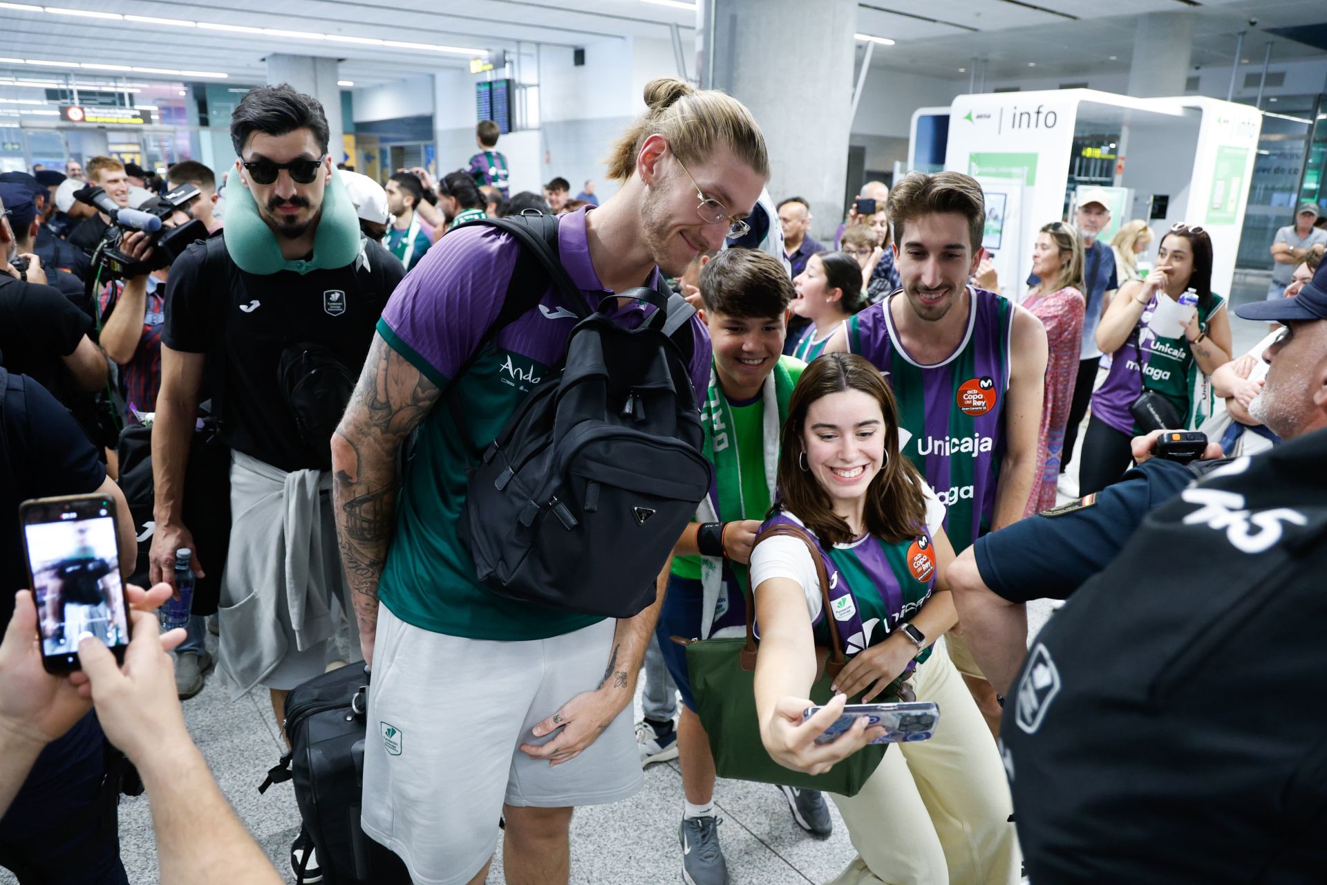 La fiesta de la Champions en Málaga