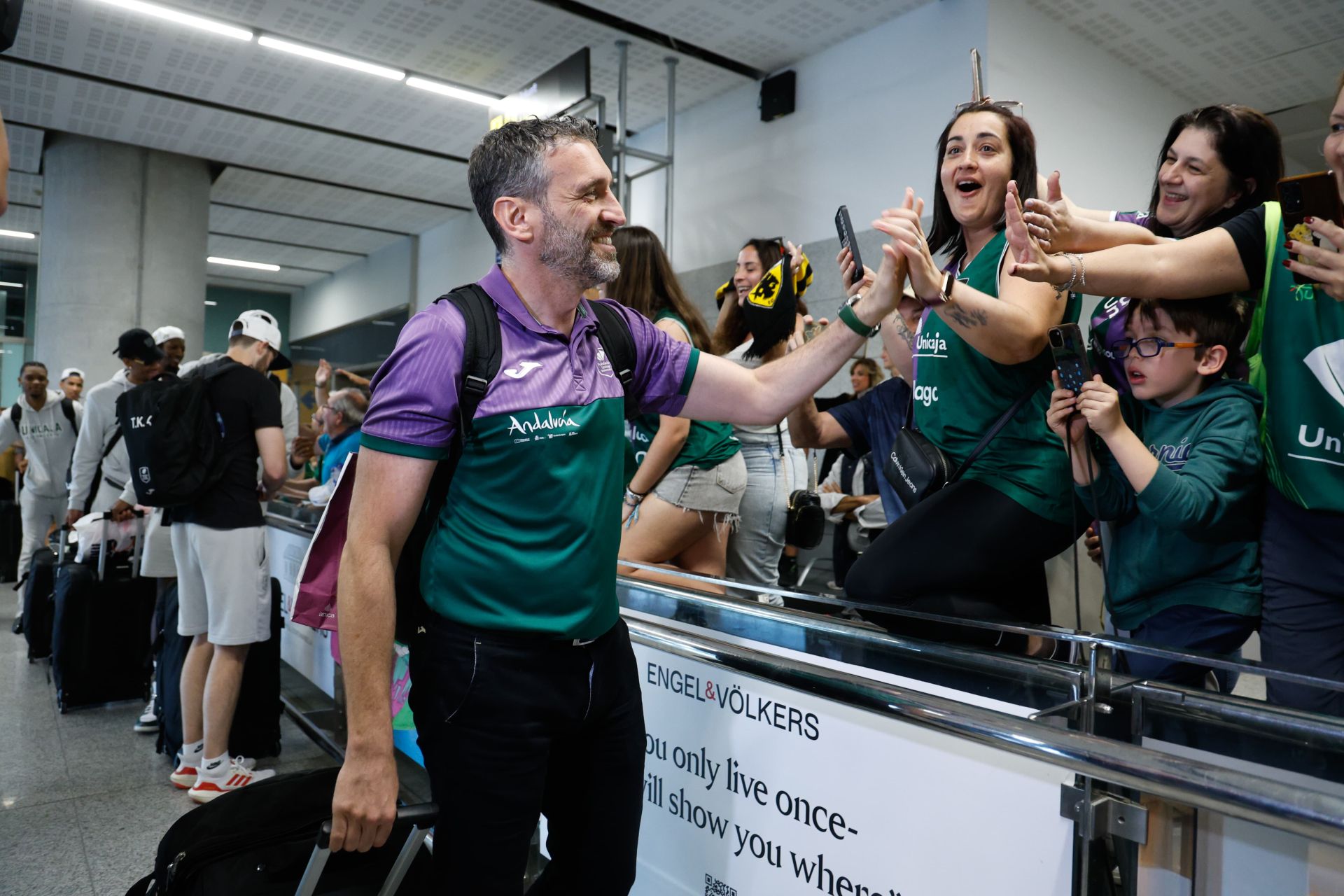 La fiesta de la Champions en Málaga
