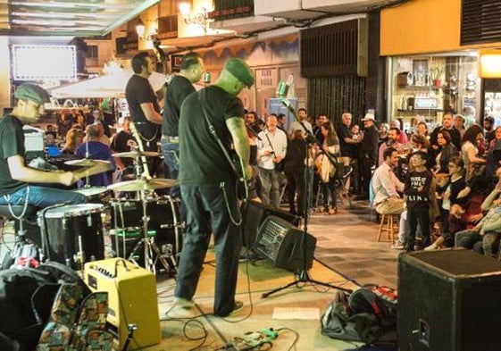 Concierto de la ruta dedicada al rock.