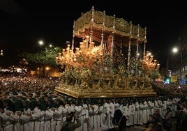 La Virgen de la Esperanza, en su salida del pasado Jueves Santo.