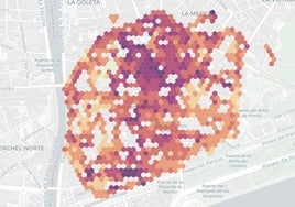 Mapa elaborado por los vecinos donde no se ve ningún punto verde.