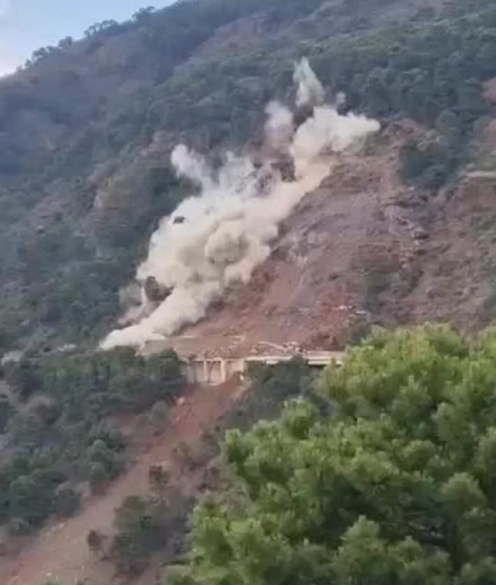 Imagen secundaria 2 - Comienzan las voladuras en la montaña para reponer la carretera Ronda-San Pedro en Málaga