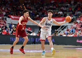 Mario Saint-Supéry, durante un partido ante el UCAM.