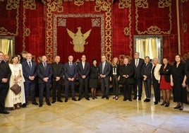 Recepción oficial a la delegación de Málaga en Roma por la embajadora de España ante el Vaticano